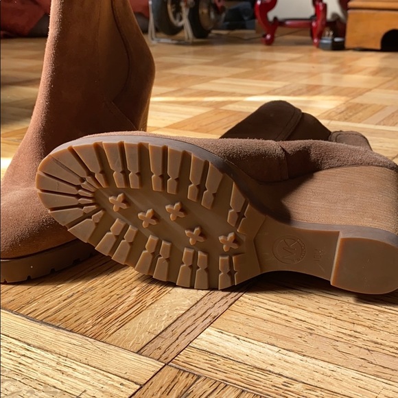 Michael Michael Kors Thea Wedge Bootie Suede sz 10 - Picture 2 of 6